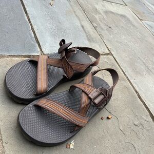 Chaco Brown and Orange Men's Sandals